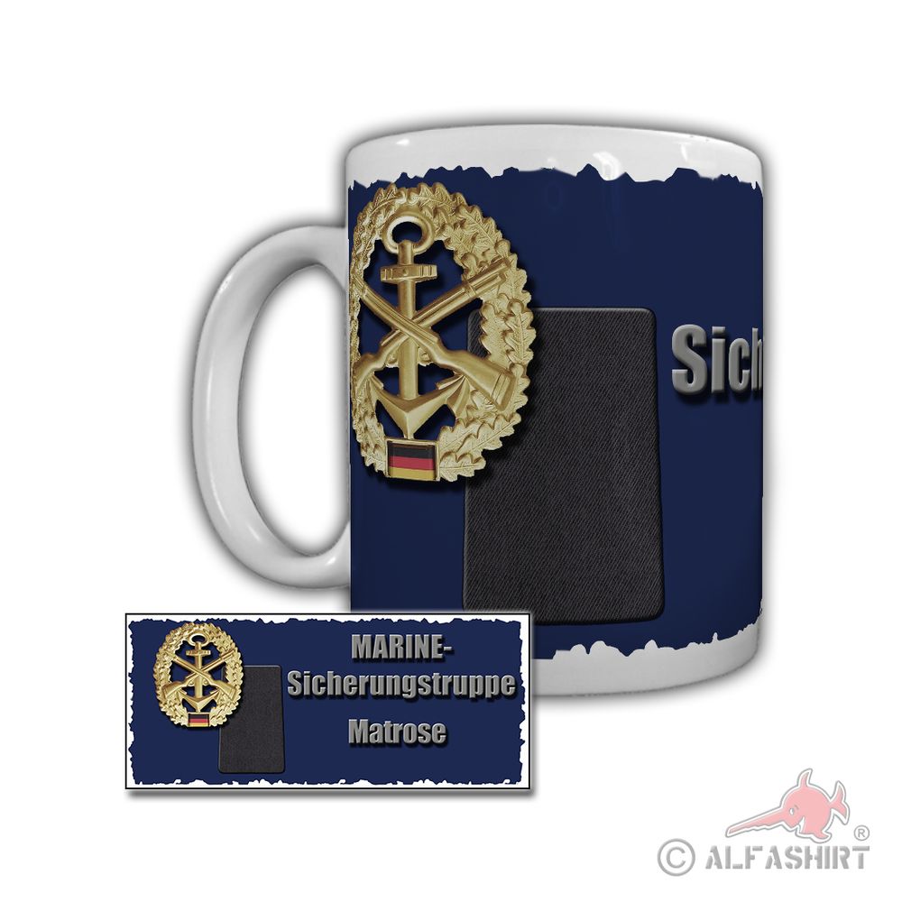 Tasse MarineSicherungstruppe Matrose Zerstörer Lütjens Klasse Bundeswehr #29320