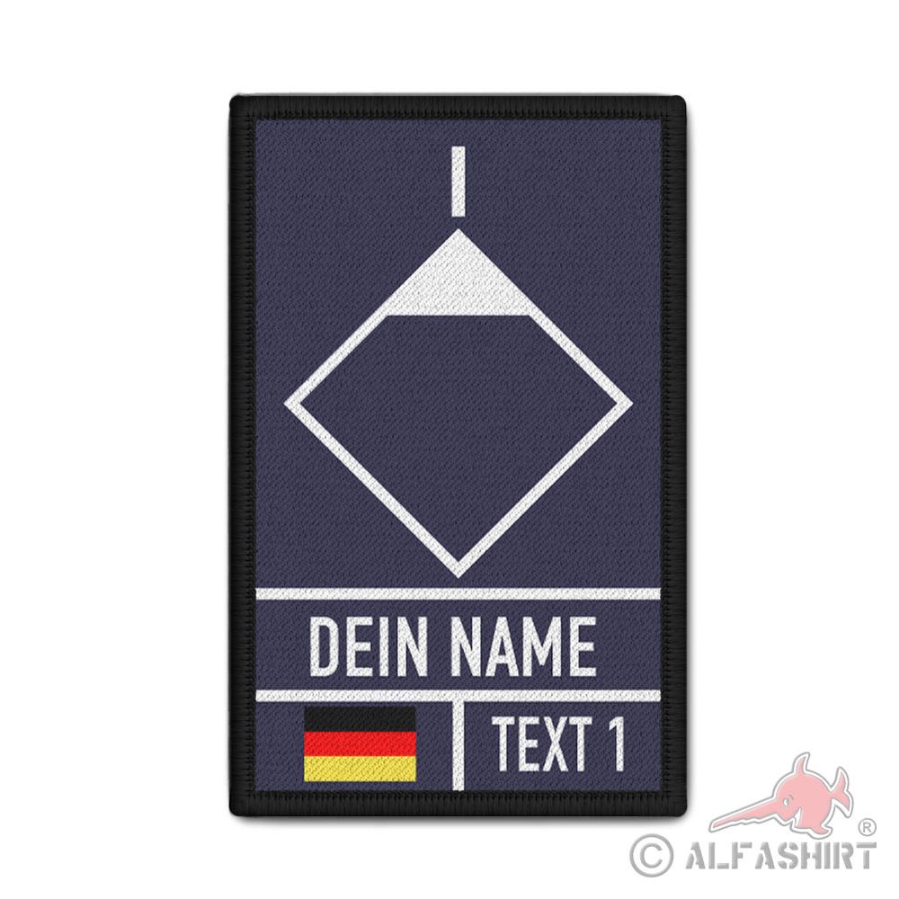 Patch personalisierbar Verbandsführer dunkelblau VF VbF Verband #42467