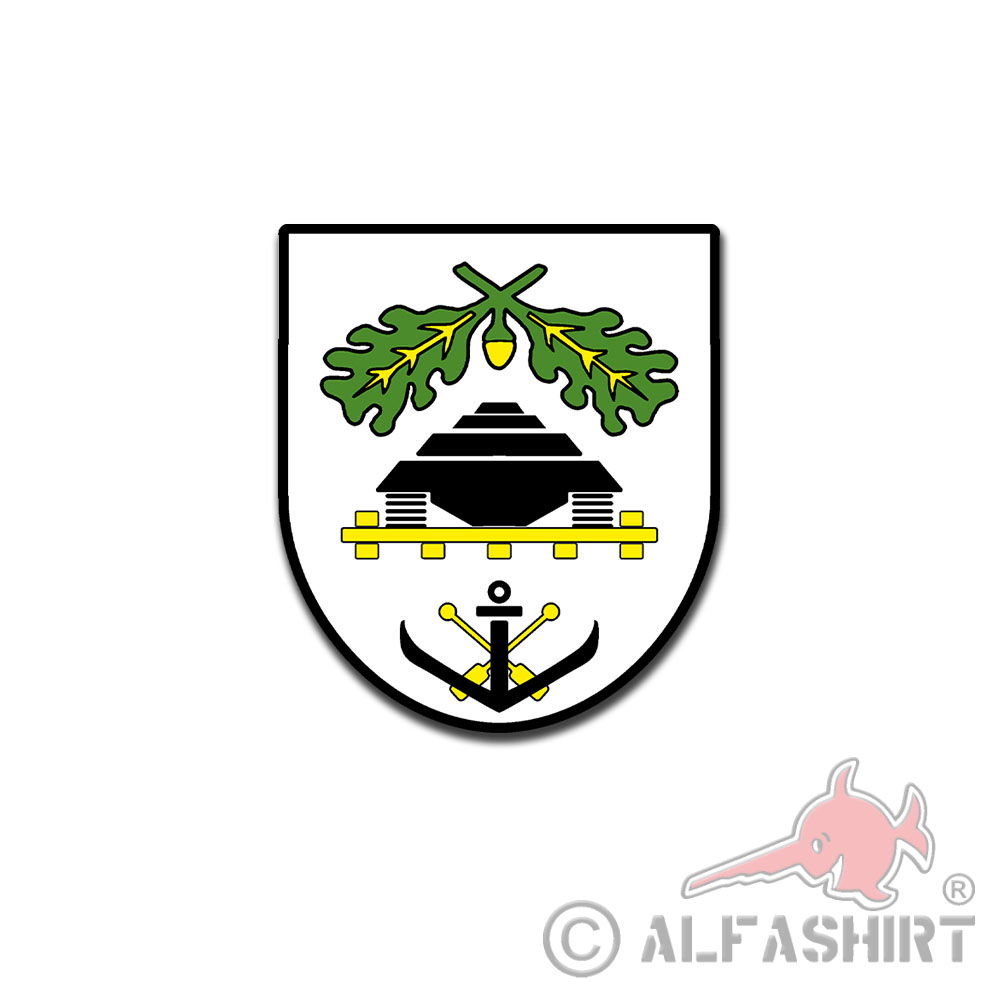 Aufkleber Pzpikp 320 Panzer Pionier Kompanie Abzeichen Emblem Wappen 7cm #A5978