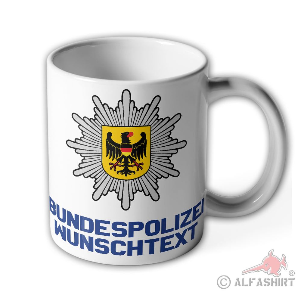Tasse Bundespolizei Wunschtext BGS GSG9 Polizei Dienststelle #33130