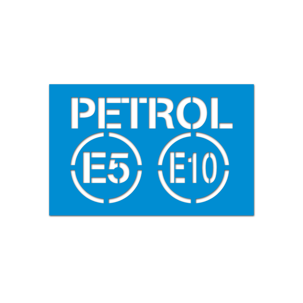 Lackierschablone Benzin - Gasoline - Petrol Aufkleber Sticker 9x6 cm#A6127