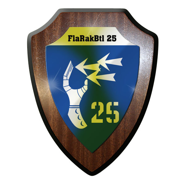 Wappenschild - FlaRakBtl 25 Flugabwehr Raketen Bataillon Bundeswehr Bw #10033