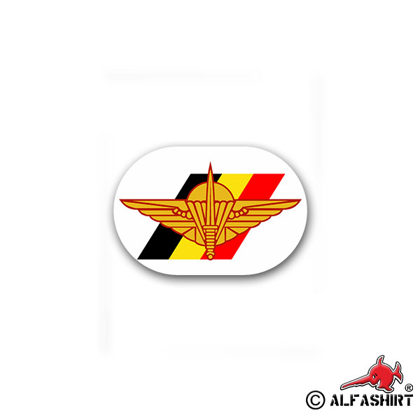Aufkleber/Sticker Belgische Fallschirmjäger Brigade Belgian Para 11x7cm A1808