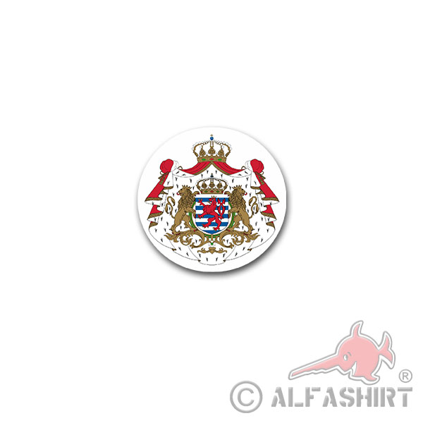 Aufkleber/Sticker Landeswappen Luxemburg Streitkräfte Armee Inf 7x7cm A3172