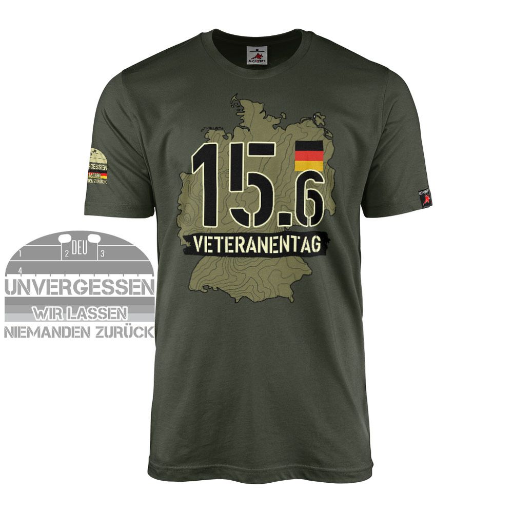T-Shirt Veteranentag 15.6 Juni BW GER DE Flagge Fahne Respekt #46620