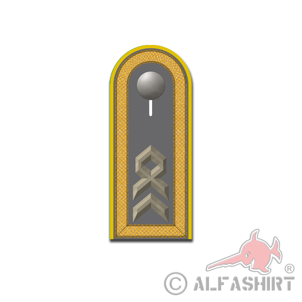 Aufkleber Stabsfeldwebel Schulterklappe Bundeswehr Dienstgrad Rang 10x4cm#A5423