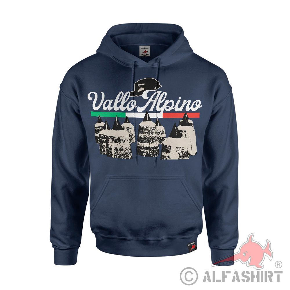 Hoodie Vallo Alpino Italy WW2 Fortress Alpine Wall Bunker #43230