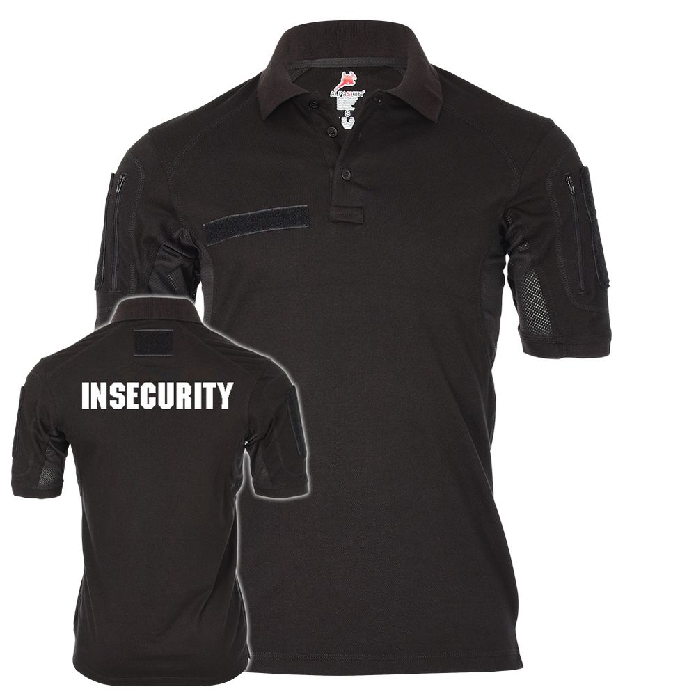 Tactical Polo Insecurity Security Sicherheit Bodyguard Beschützer #26068