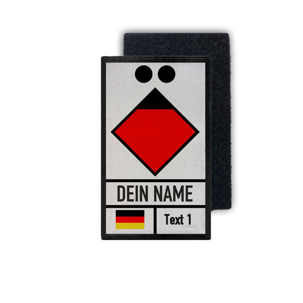 Patch Gruppenführer Feuerwehr Rettungsdienst Leitstelle 9,8x6cm #35103