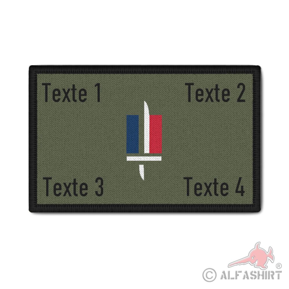 France Skull Gray Tactical Airsoft Soldier Forces Armées Patch # 27666