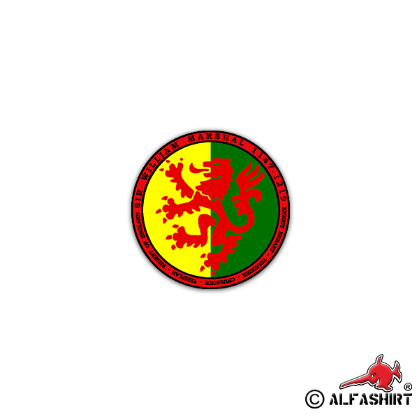 Sticker Sir William Marshal Earl of Pembroke the Marshal 7x7cm # A2324