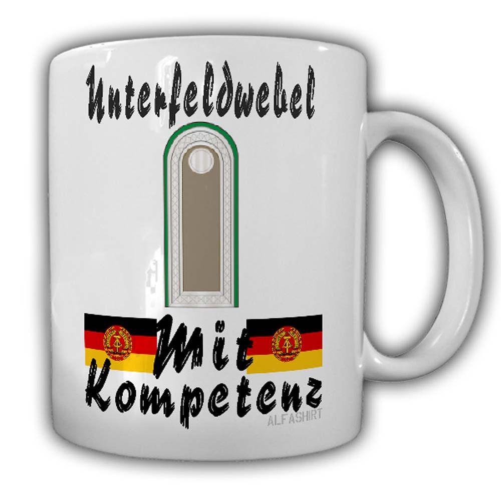 Unterfeldwebel des Rückwärtigen Dienst Tasse NVA Rotearemee Ostdeutschland#24211