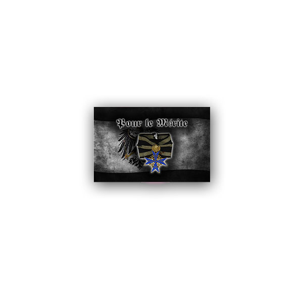 Sticker Pour le Mérite Order Merit Kingdom of Prussia 9x7cm A3243