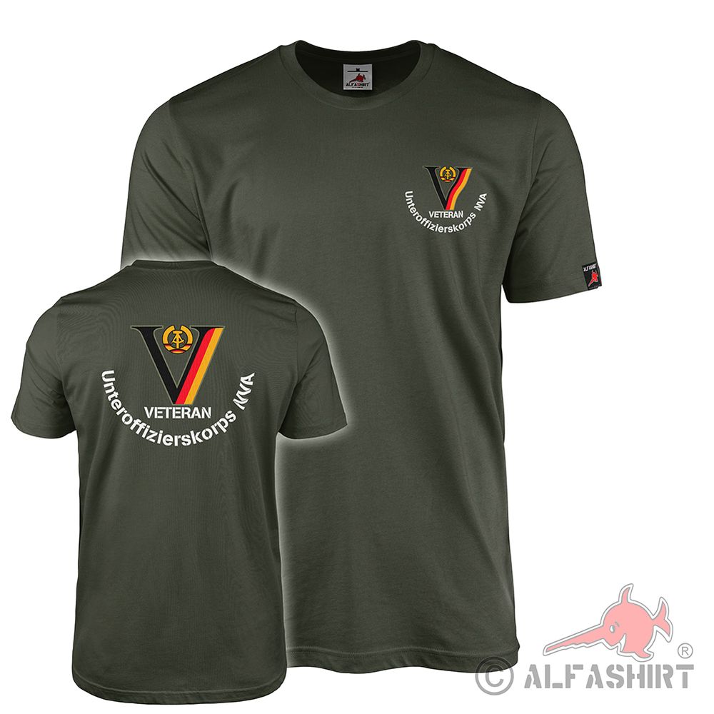 T-Shirt Veteran Unteroffizierskorps NVA Reservist Nationalen Volksarmee#45693