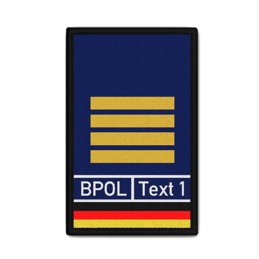 Rank patch water protection police rank badge WSP 9.8x6cm # 34213