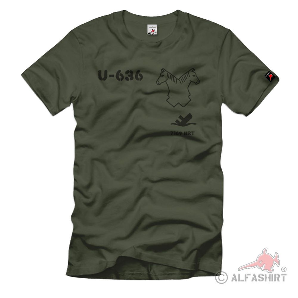Uboot U636 Militär Marine Untersee Schlachtschiff Unterseeboot T Shirt #3188