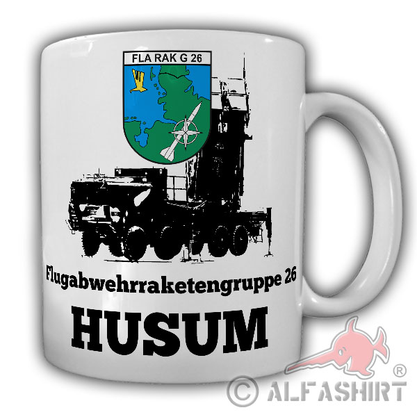 Tasse Flugabwehrraketengruppe 26 Husum FlaRakG Waffensystem Patriot BW #25815