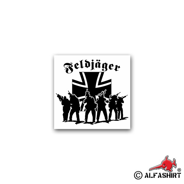 Sticker Feldjäger Military Police BW Germany troop 7x7cm A2584