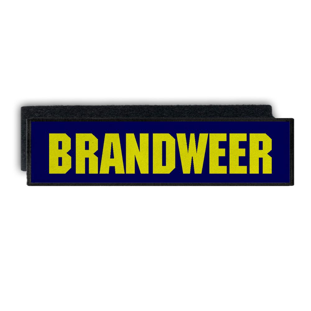 Brandweer patch back stripes figure eight brand Gebruik 28x7cm # 33650