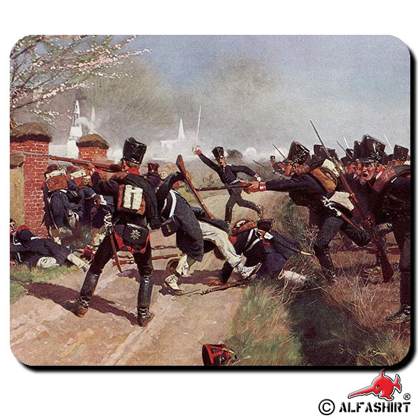 Preußensturm Preußisches Füsilier Bataillon stürmen Schlacht Mauspad #16174