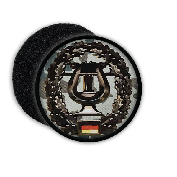 Patch Militärmusikdienst ISAF MilMusD Barett Abzeichen Aufnäher Tarnung #20894
