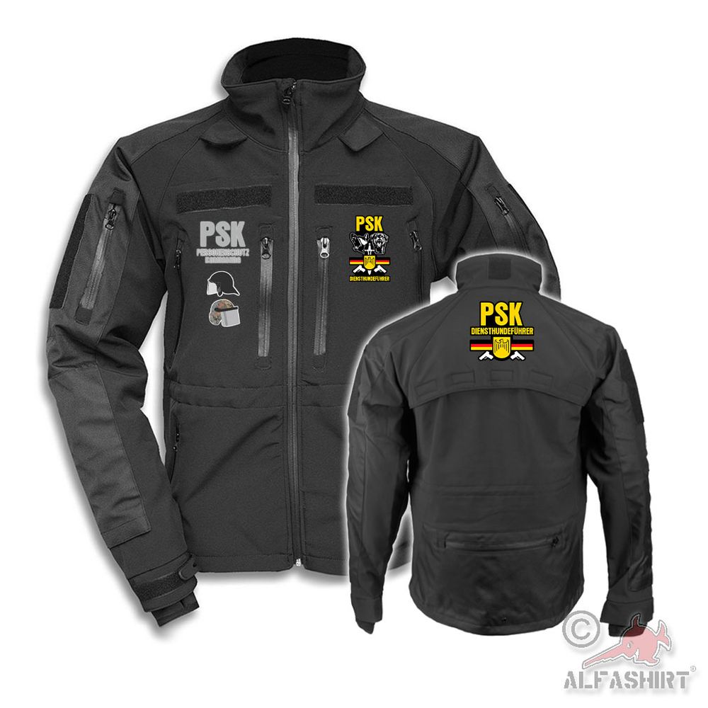 Softshell Jacke PSK Helme + Reflektierend  #K02762