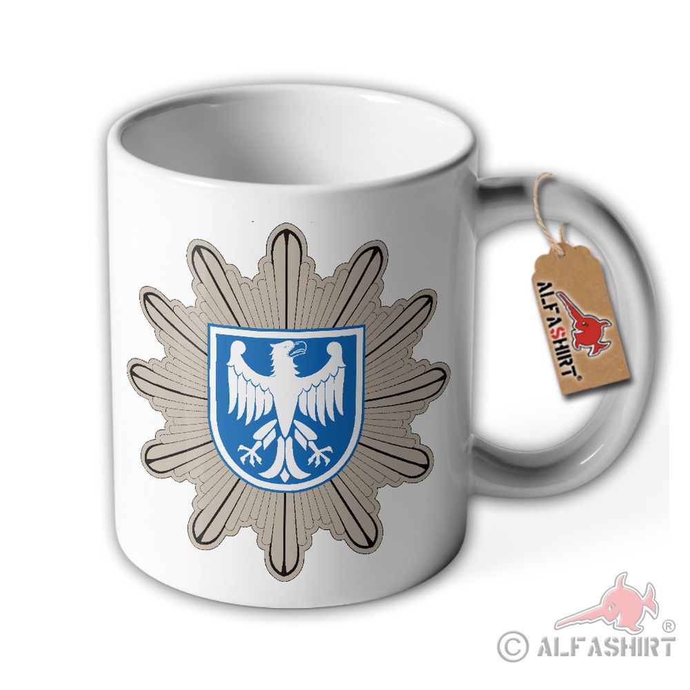 BPOL Abzeichen Bundespolizei Stern Adler Deutschland Beamter Tasse #20125
