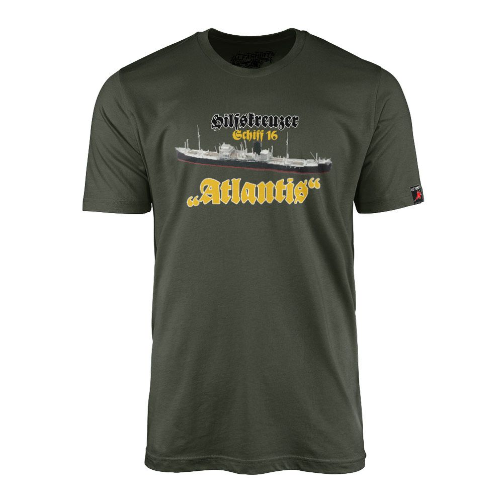 Schiff 16 Hilfskreuzer Atlantis deutsche Marine Deutschland - T Shirt #10145