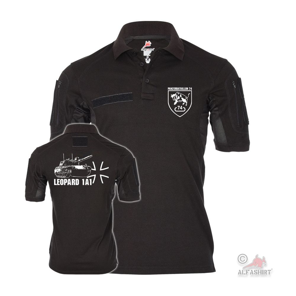 PzBtl 74 Leopard 1 Bundeswehr Seedorf Cuxhaven - Tactical Poloshirt Alfa #44729