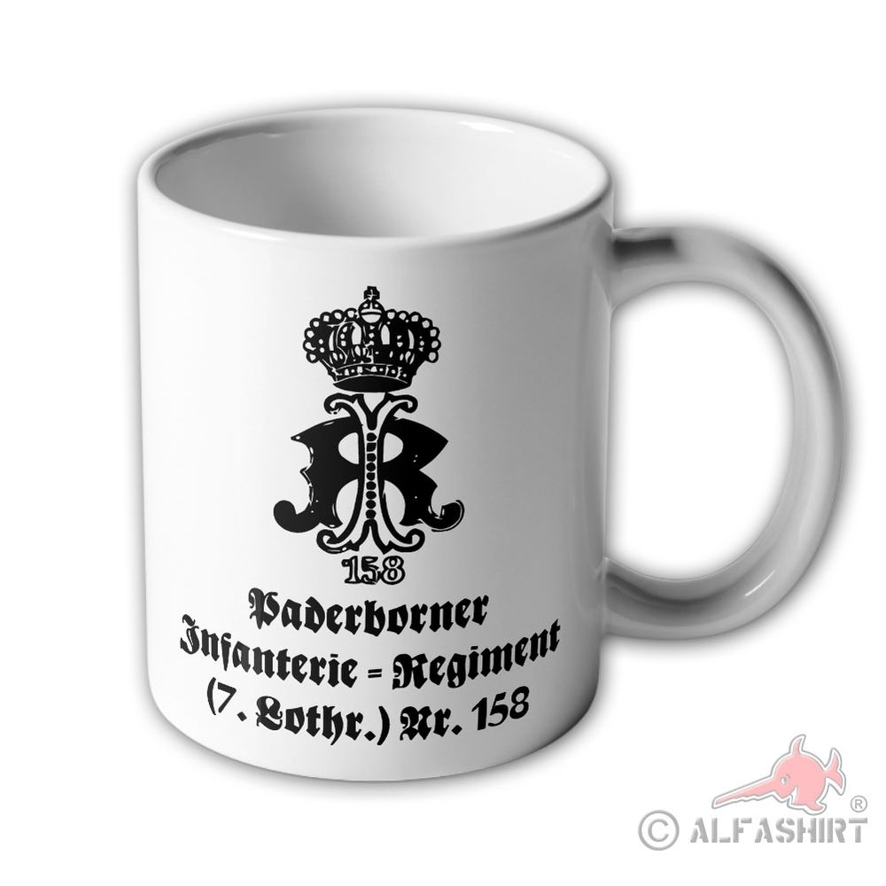 Tasse Paderborner Infanterie Regiment 158 7 Lothringer Heer Paderborn  #44840