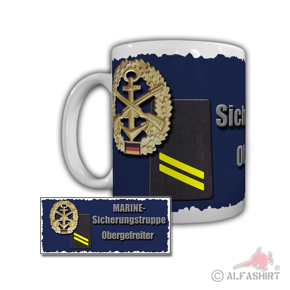 Tasse Marine Sicherungstruppe Obergefreiter Fregatten Bundeswehr #29322