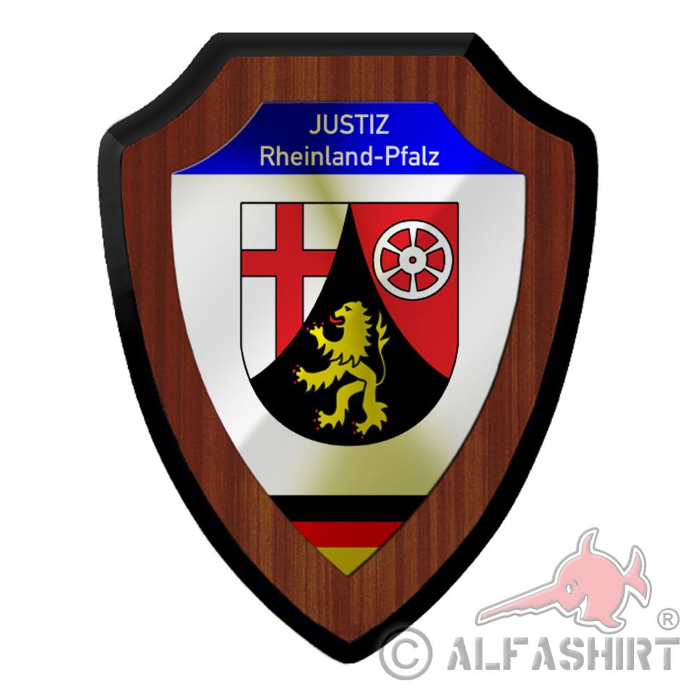 Coat of arms Justice Rhineland-Palatinate Badge Mainz Term of Service Policeman #41059