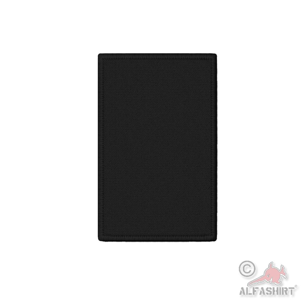 Rank Patch Schwarz 75x45mm Sicherheitsdienst Abzeichen KSK Blanko#45806