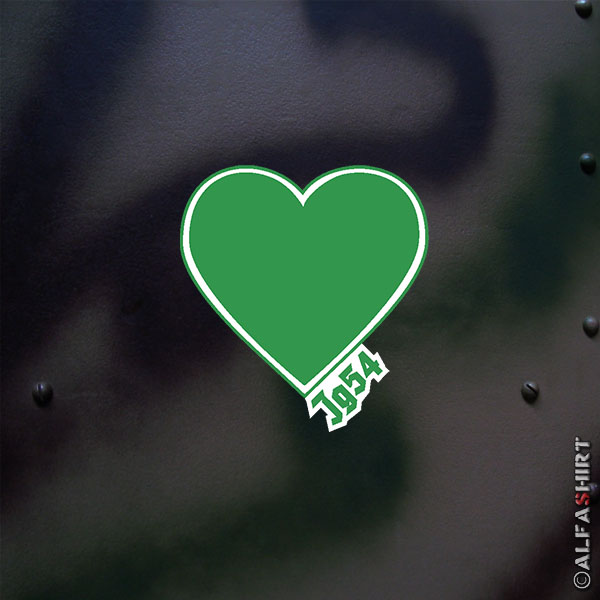 Sticker Jg 54 coat of arms green heart heart Jagdgeschwader Luftwaffe 5x5cm A664