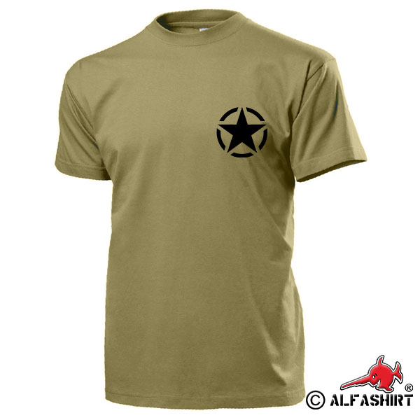 Allied Star United States Army GI Uniform Abzeichen Logo Militär T Shirt #15481