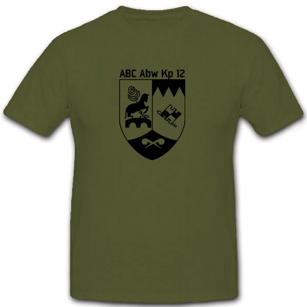 AbC Abw Kp 12 Bundeswehr ABC Abwehr Kompanie Abzeichen Wappen - T Shirt #7086