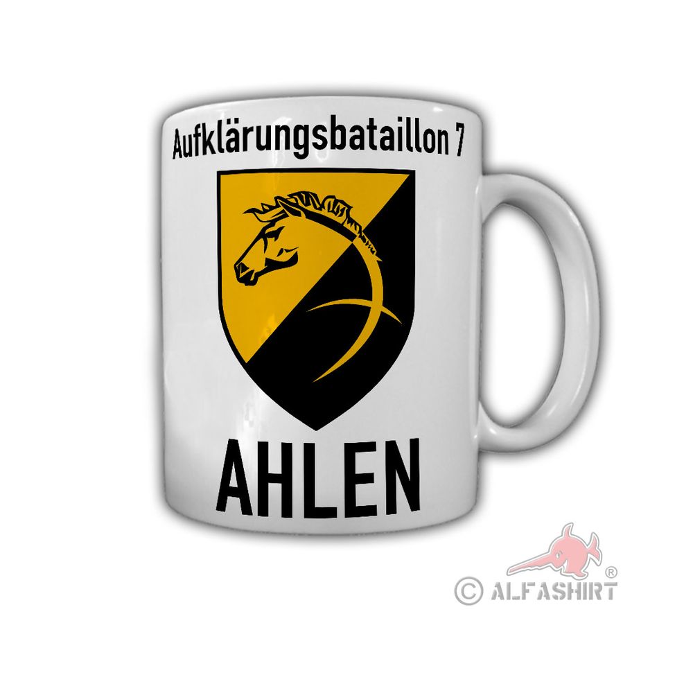 Tasse Aufklärungsbataillon 7 AufklBtl Ahlen Bundeswehr Wappen Pferd #30342