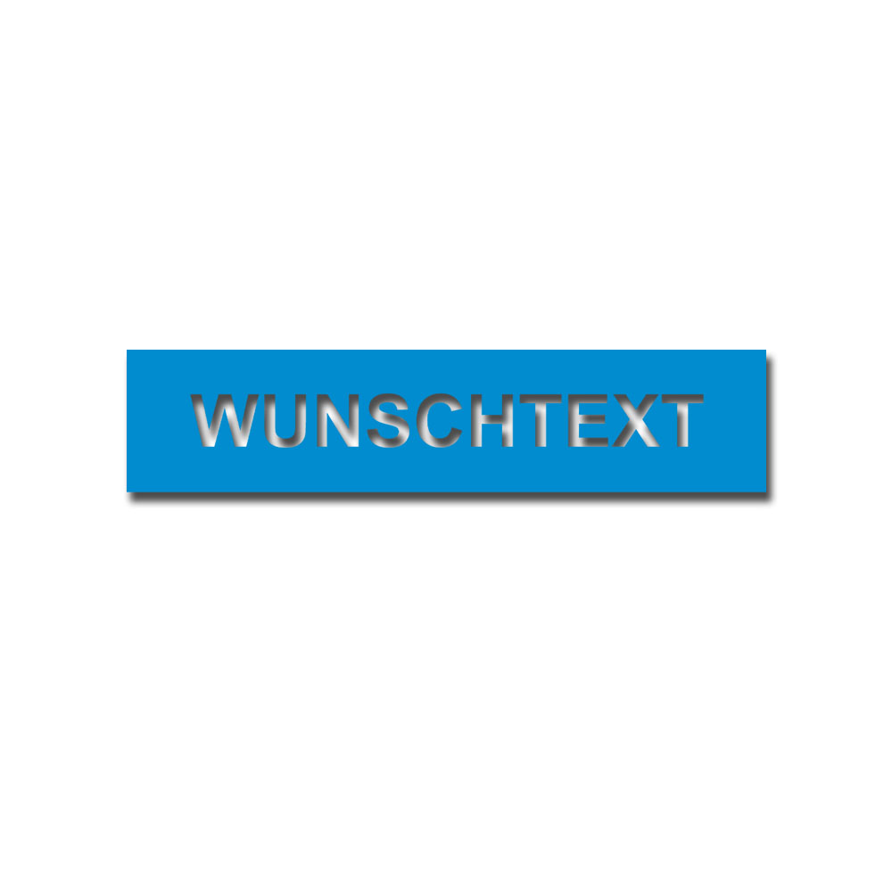 Lackierschablone personalisierbar Aufkleber Schrifthöhe 3cm Kennzeichnung #A7349