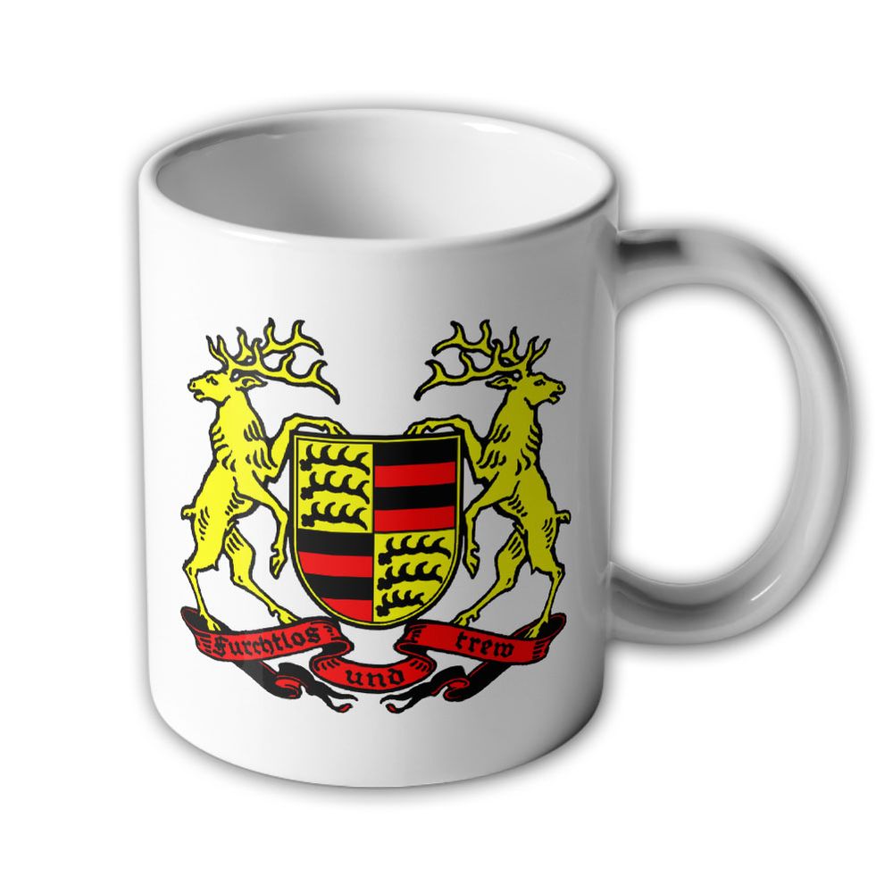 Tasse - Würtemberg 1933 Baden-Würtemberg Landeswappen historisch  #9413