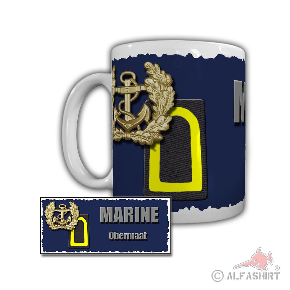 Tasse Marine Obermaat Tender Mosel A512 Kiel Rangabzeichen Bundeswehr #29303