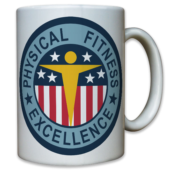 PT Badge Physical Fitness Excellence Test Sportabzeichen USA - Tasse #10467 T