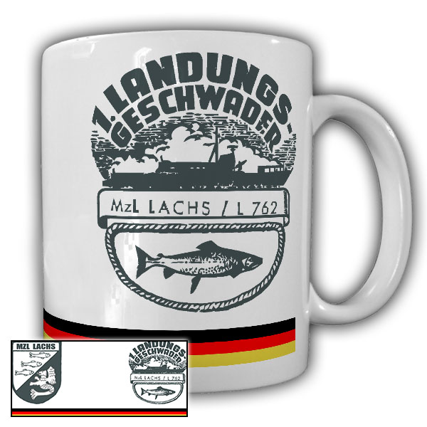 Tasse MZL Lachs L762 Landungsboot Marine Bundeswehr Kaffee Becher #24691