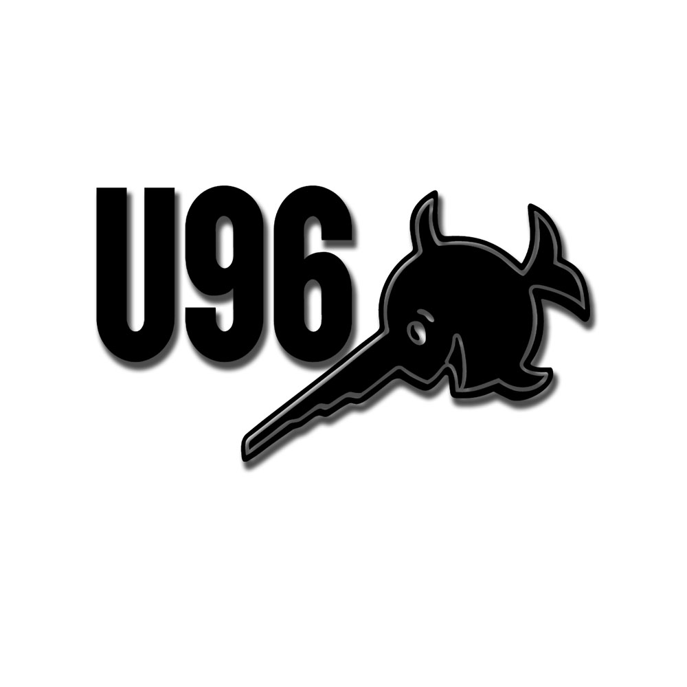 Aufkleber 12x21,4cm U96 Turmwappen Schwertfisch Sägefisch U-Boot Typ VII #A6475