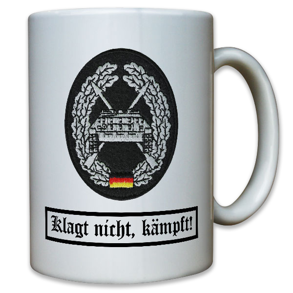 Barettabzeichen Panzerjäger Stoffabzeichen Truppe Aufnäher BW - Tasse #10961
