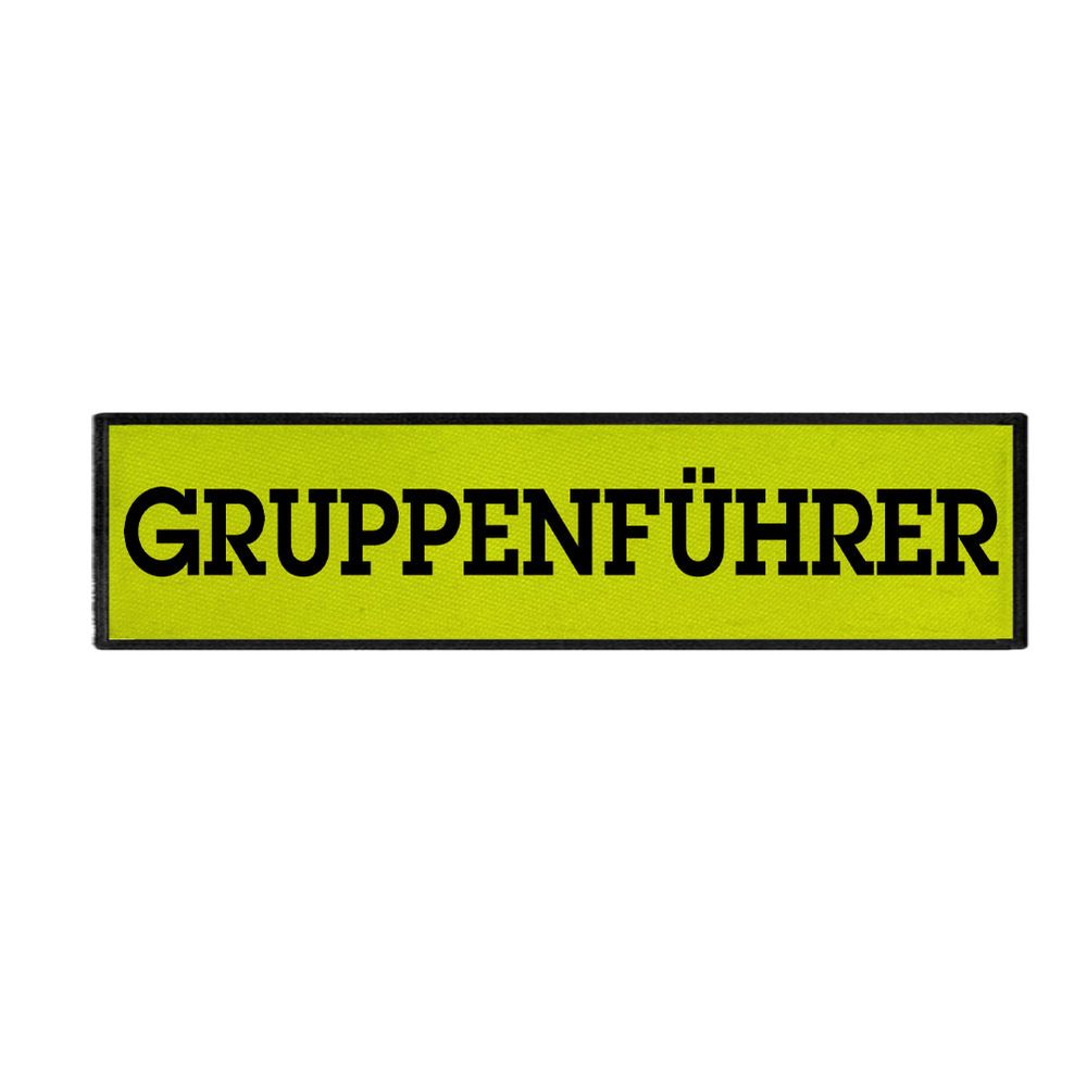 Rückenpatch Gruppenführer Helfer Hilfswerk Gruppe Einsatzaufgaben Zugführer Einsatz #33497