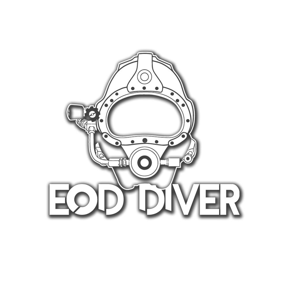 Rear window sticker EOD Diver ordnance diver clearer Baltic 44x38 # A5058