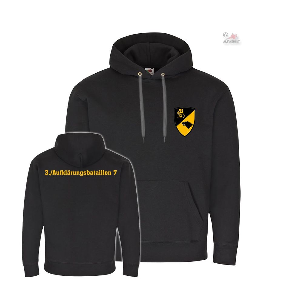 Hoodie 3 Aufklärungsbataillon 7 Ahlen NRW Westfalen Kaserne Kompanie #37806