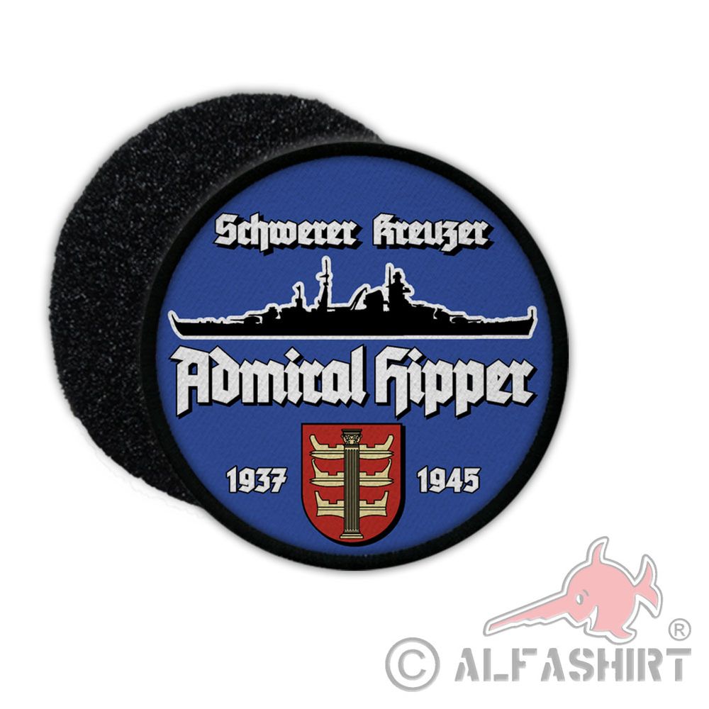 9cm Patch Heavy Cruiser Admiral Hipper Kriegsmarine Patch # 36396