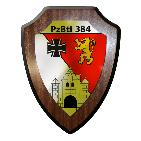 Wappenschild Panzerbataillon PzBtl 384 Leopard Kampfpanzer Panzer Bataillon#9317