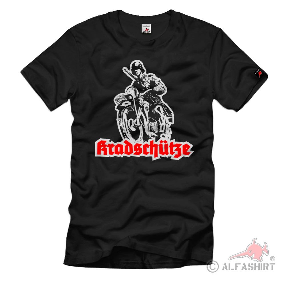 Oldschool Kradschütze Krad-Schtz Motorbike Driver T-Shirt #40989